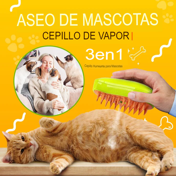 Cepillo humidificador para mascotas